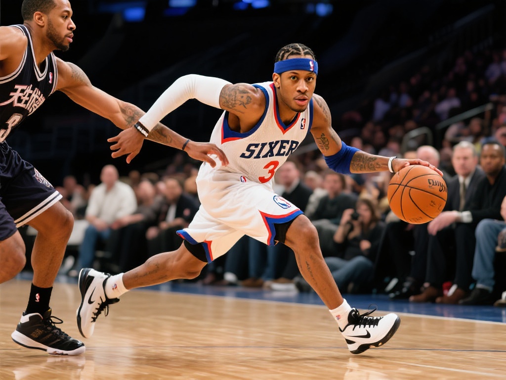 BB贝博艾弗森:篮球场上的传奇神话与永恒荣耀 艾弗森的职业生涯,充满了对身体极限的挑战。他身高仅